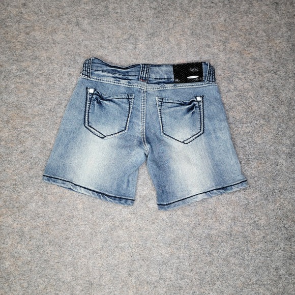 Dollhouse Denim Shorts Low Rise Studded Pockets Girls Size‎ 5/Small - Picture 6 of 6